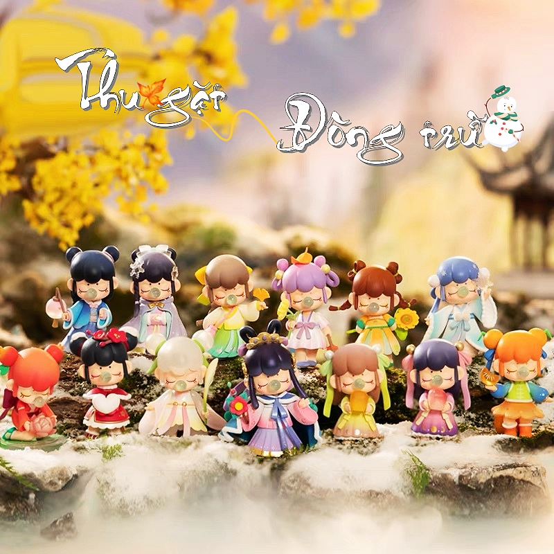 THU GẶT ĐÔNG TRỮ - Sưu tầm đồ chơi blind box hộp mù mô hình bằng PVC mô phỏng 24 tiết khí thu nhỏ dễ thương