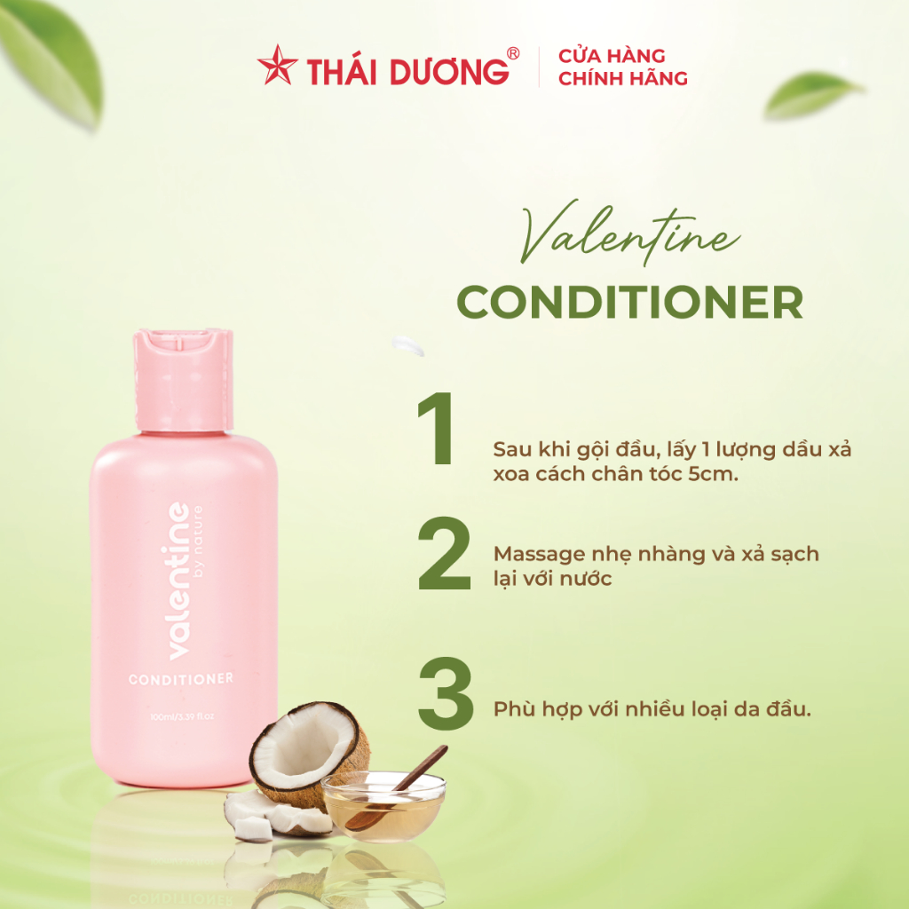 Dầu xả suôn mượt Valentine gạo lứt - 100ml