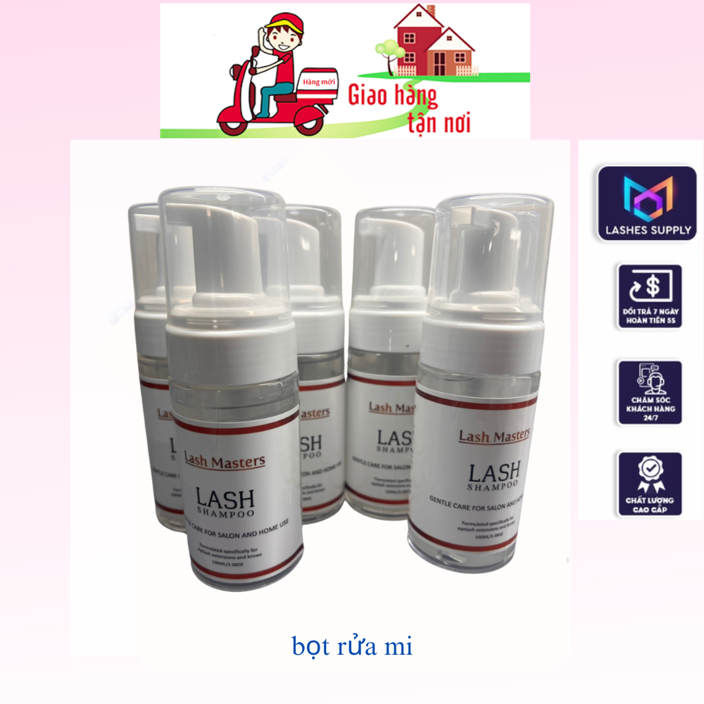 Chai tạo bọt vệ sinh mi LASHES SUPPLY, chai bơm tạo bọt LASHES SUPPLY