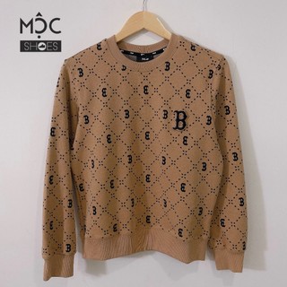 Áo sweater mlb dia monogram boston "brown" - code: 3amtm0134