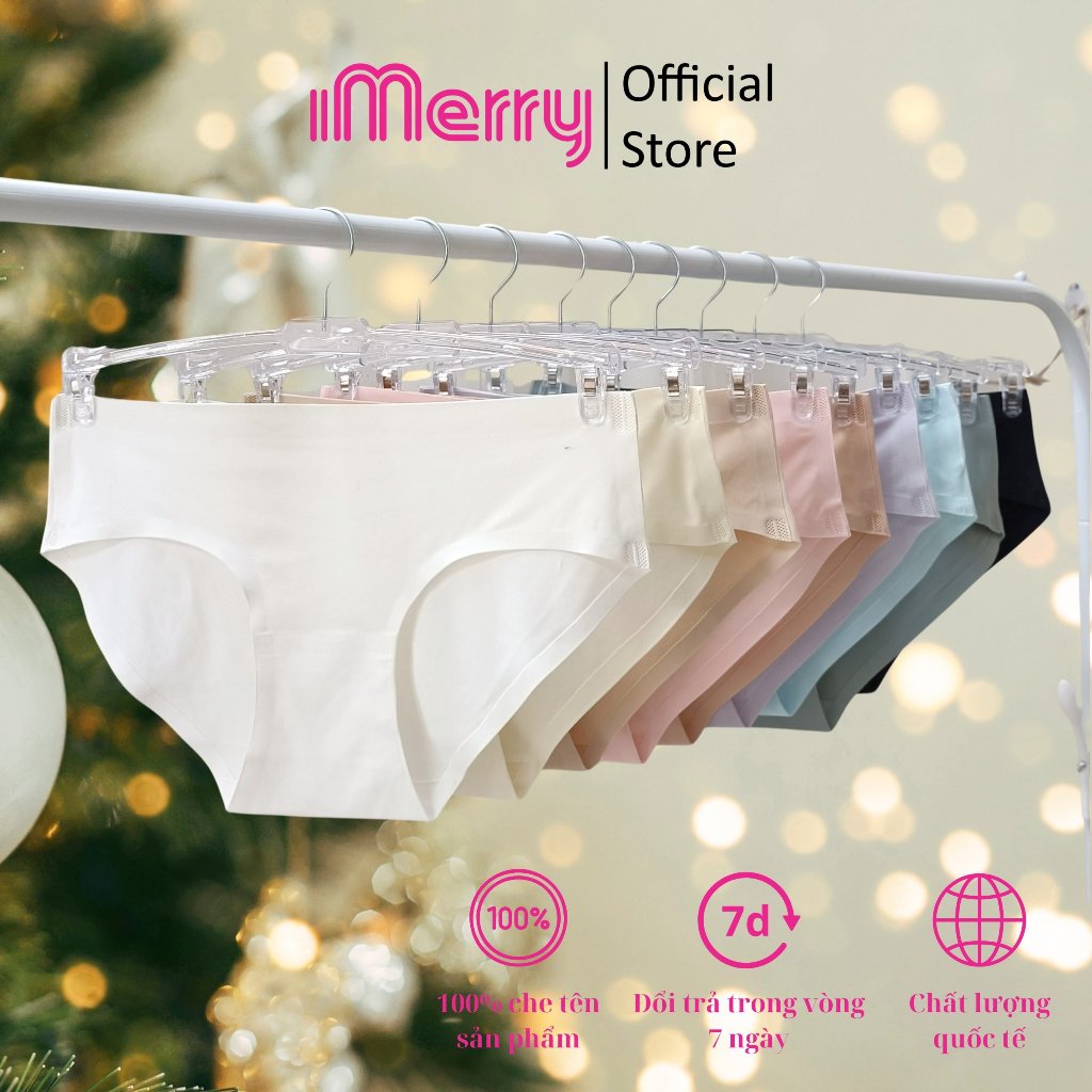 Combo 3 Quần Lót Nữ Su iMerry cạp thấp,basic nhiều màu dễ phối đồ vải su lạnh mềm mại mỏng nhẹ VQ028