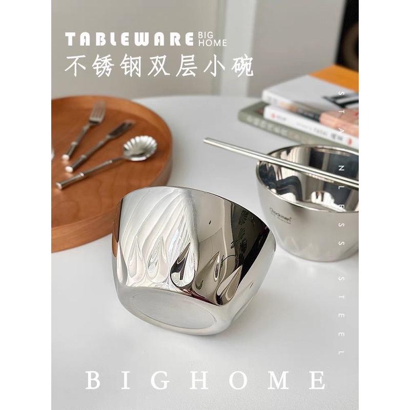 Bát inox hoa sen 2 lớp chockmen