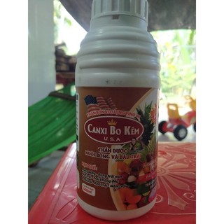 [Phân bón vi lượng Can xi Bo kẽm 500ml] nuôi bông và đậu trái mạnh