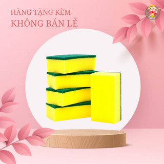 [HÀNG TẶNG KÈM] Miếng rửa chén mềm mịn, 2 mặt tiện lợi