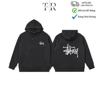 Áo hoodie Stussy chất nỉ bông ấm áp phong cách hàn quốc