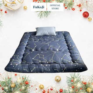 Đệm Topper Trải Sàn FUKOJI Cao Cấp Dày 9cm, Kích Thước 1mx2m, 1m2x2m, 1m4x2m, 1m6x2m, 1m8x2m