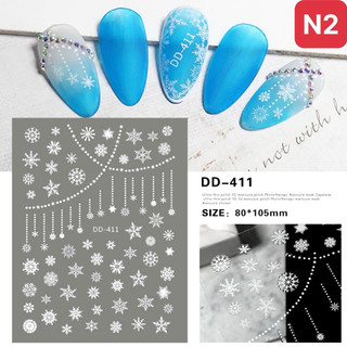 Sticker Dán Móng Mùa Noel, Mùa Tết