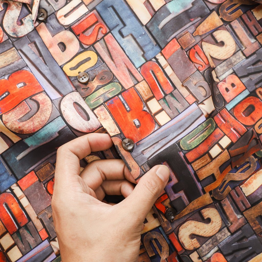 Áo sơ mi cổ đăng tông họa tiết thời trang bigsize nam cỡ đại 140kg