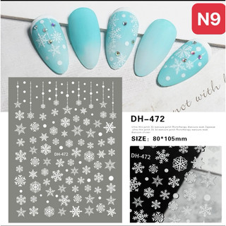 Sticker dán móng mùa noel, mùa tết