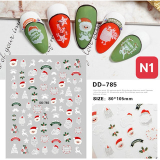 Sticker dán móng mùa noel, mùa tết
