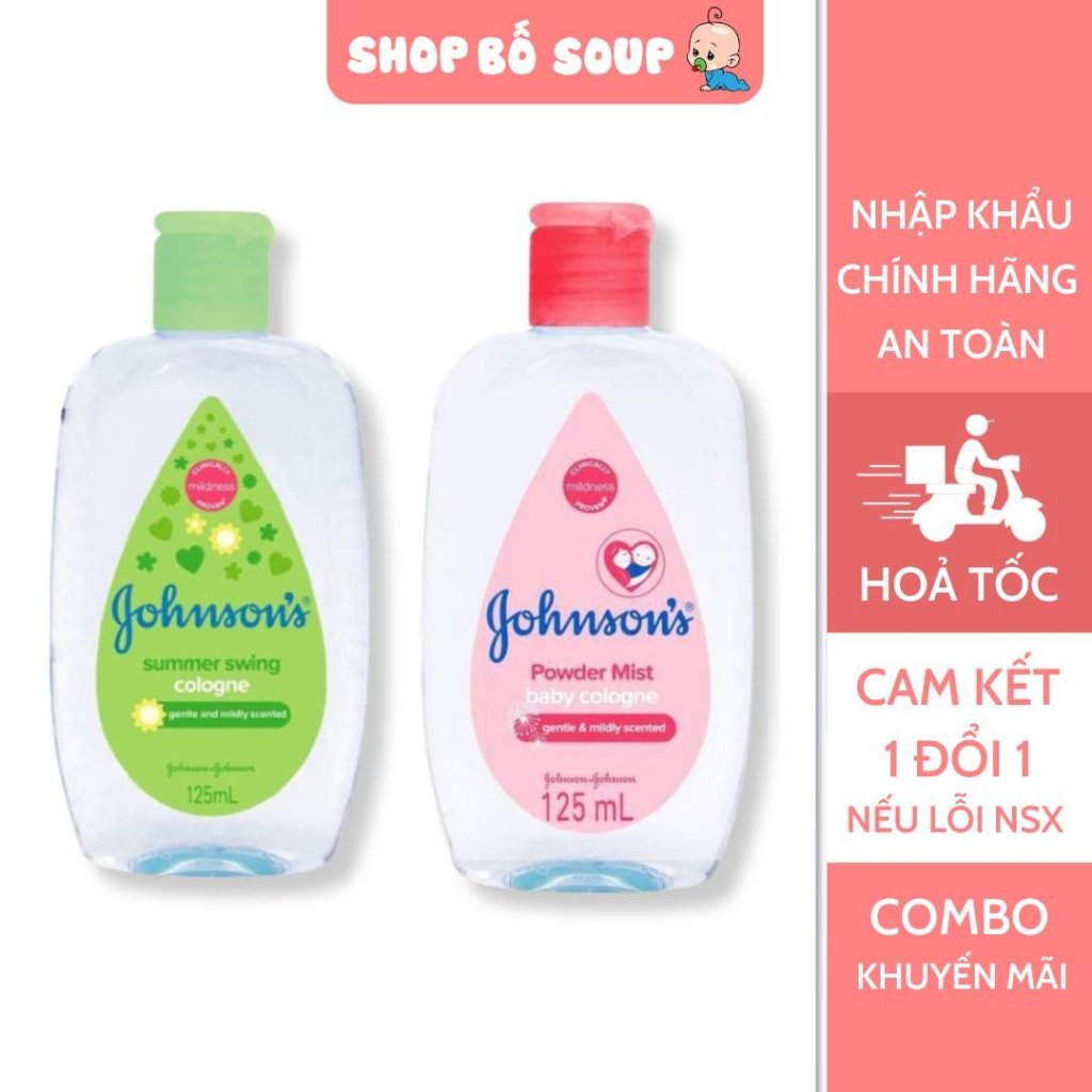 Nước hoa cho bé Johnson s Baby nhiều mùi hương 50ml