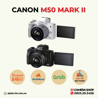 Bộ Máy Ảnh Canon EOS M50 Mark II + Kit 15-45mm f/3.5-6.3 IS STM Chuyên Vlog quay 4k