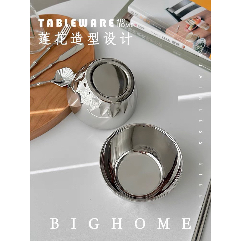 Bát inox hoa sen 2 lớp chockmen