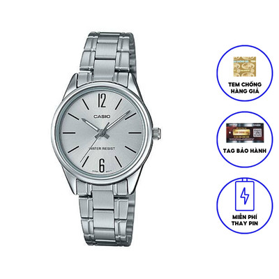 Đồng hồ nữ dây thép không ghỉ Casio LTP-V005D-7BUDF chính hãng