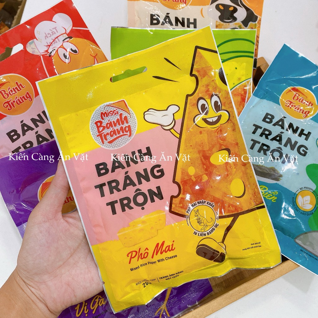 BÁNH TRÁNG TRỘN MISS VỊ PHÔ MAI, RONG BIỂN, GÀ QUAY, BÒ, TÔM, CHANH SẢ
