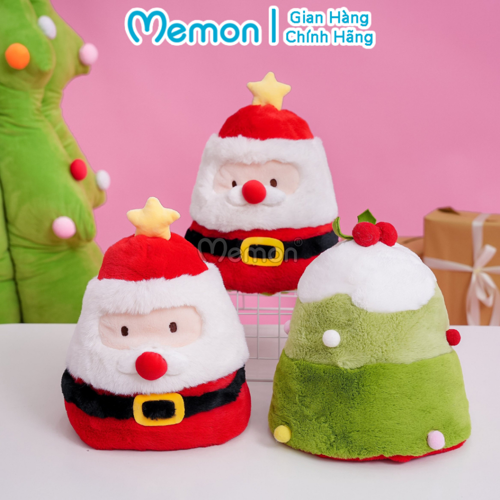 Gấu Bông Ông Già Noel Cây Thông 2 in 1 Cao Cấp Memon