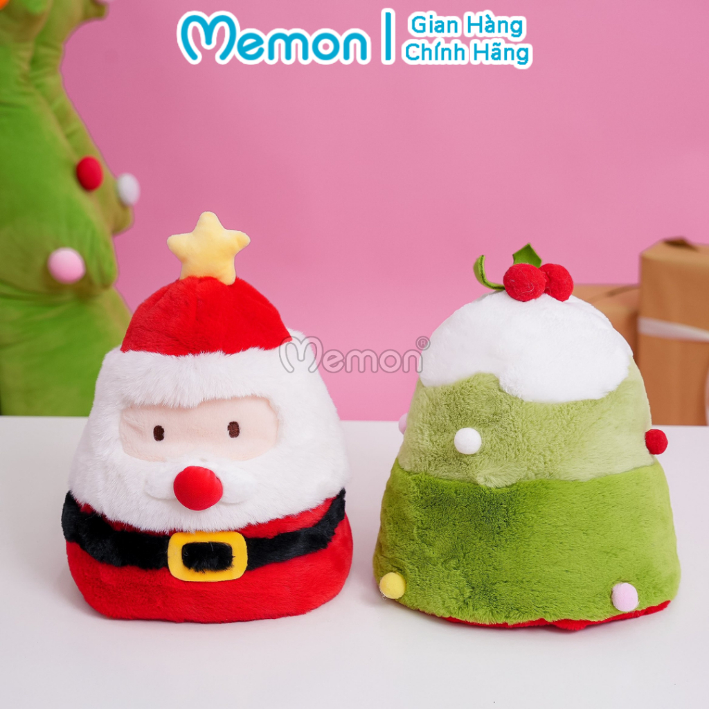 Gấu Bông Ông Già Noel Cây Thông 2 in 1 Cao Cấp Memon