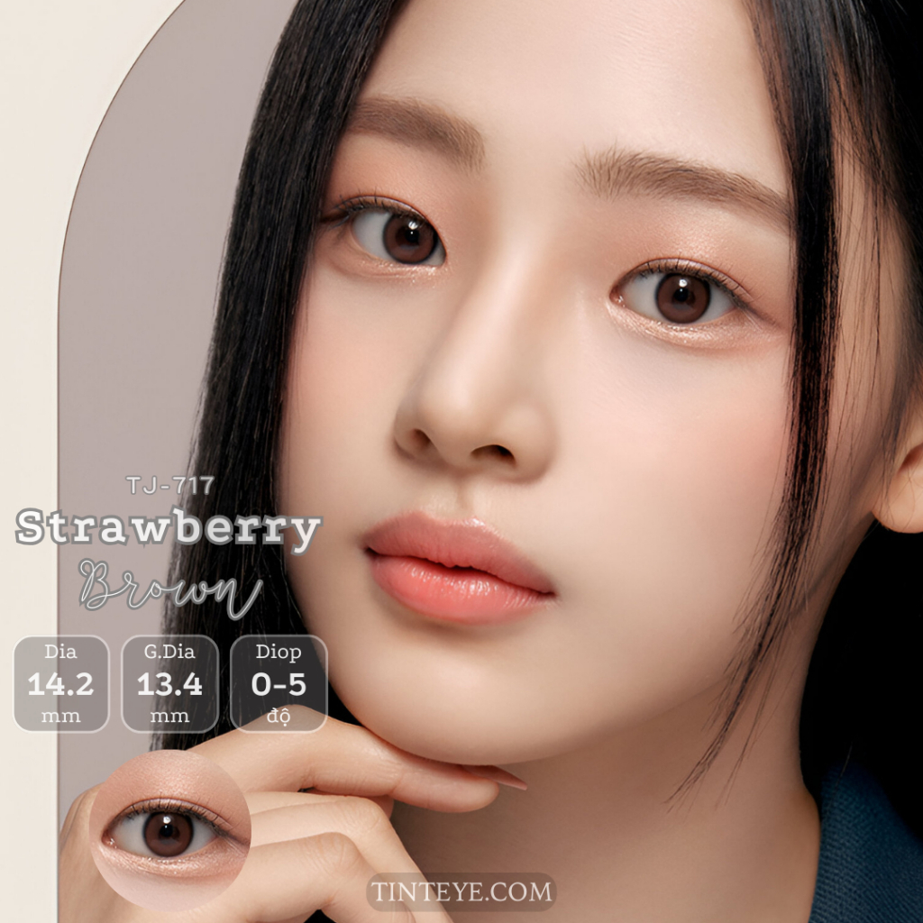 Kính áp tròng TINTEYE Strawberry Browns TJ-717