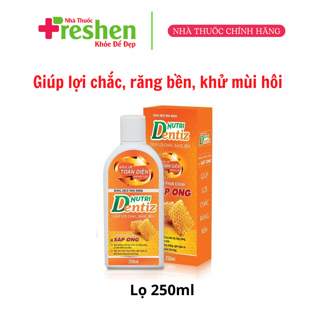 Nước Súc Miệng Nutridentiz Giúp Răng Chắc Khỏe,Hết Viêm Lợi,Chảy Máu Chân Răng