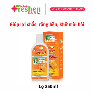 Nước Súc Miệng Nutridentiz Giúp Răng Chắc Khỏe,Hết Viêm Lợi,Chảy Máu Chân Răng