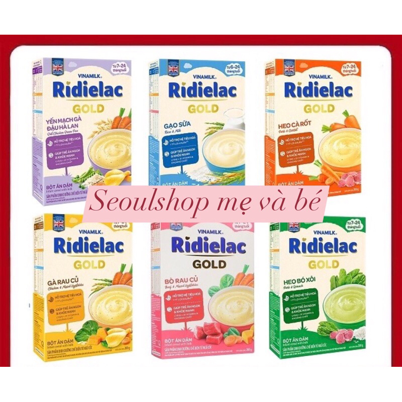 Bột Ăn Dặm RIDIELAC Đủ Vị Cho Bé