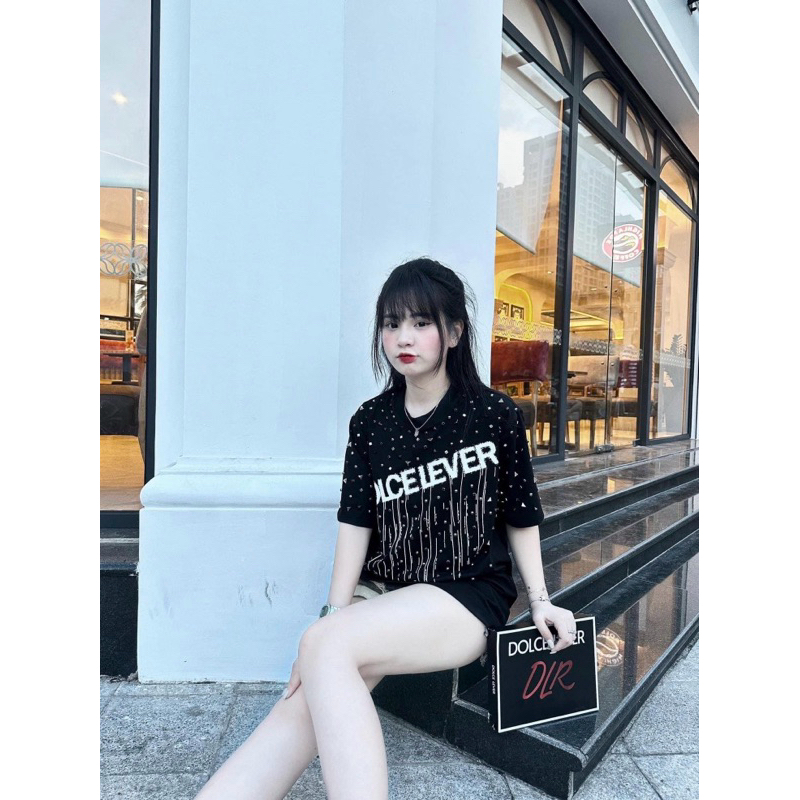 Áo thun from rộng phun sơn