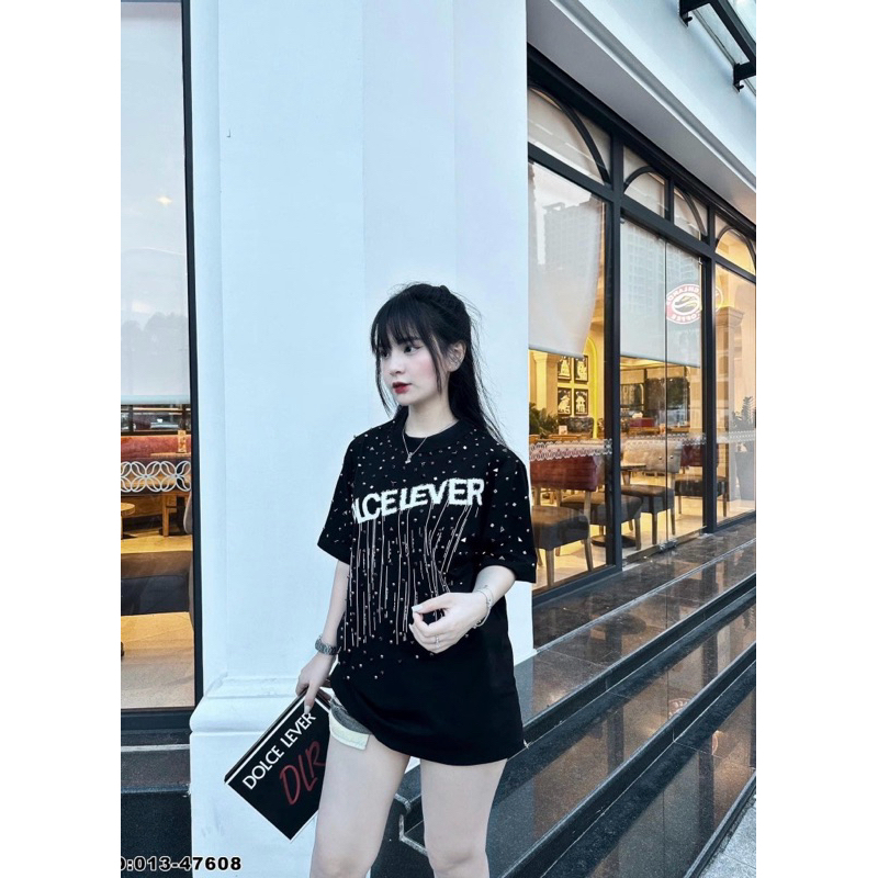 Áo thun from rộng phun sơn