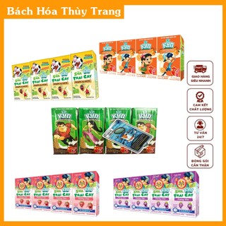 Lốc 4 hộp sữa kun 110ml đủ vị