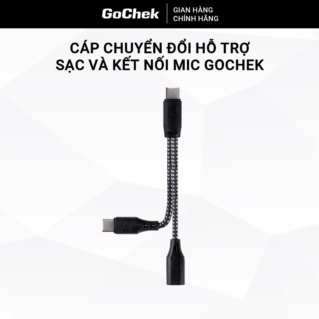 Cáp chuyển đổi hỗ trợ sạc và kết nối mic GoChek