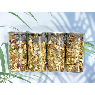 Granola nhiều hạt cao cấp 5% yến mạch hũ 500g không đường