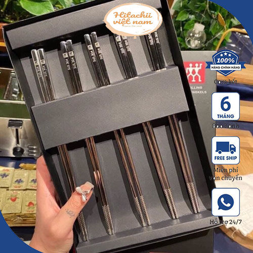 5 Đôi Đũa Inox 304 ZWILLING NOVA Cao Cấp  .TTCA