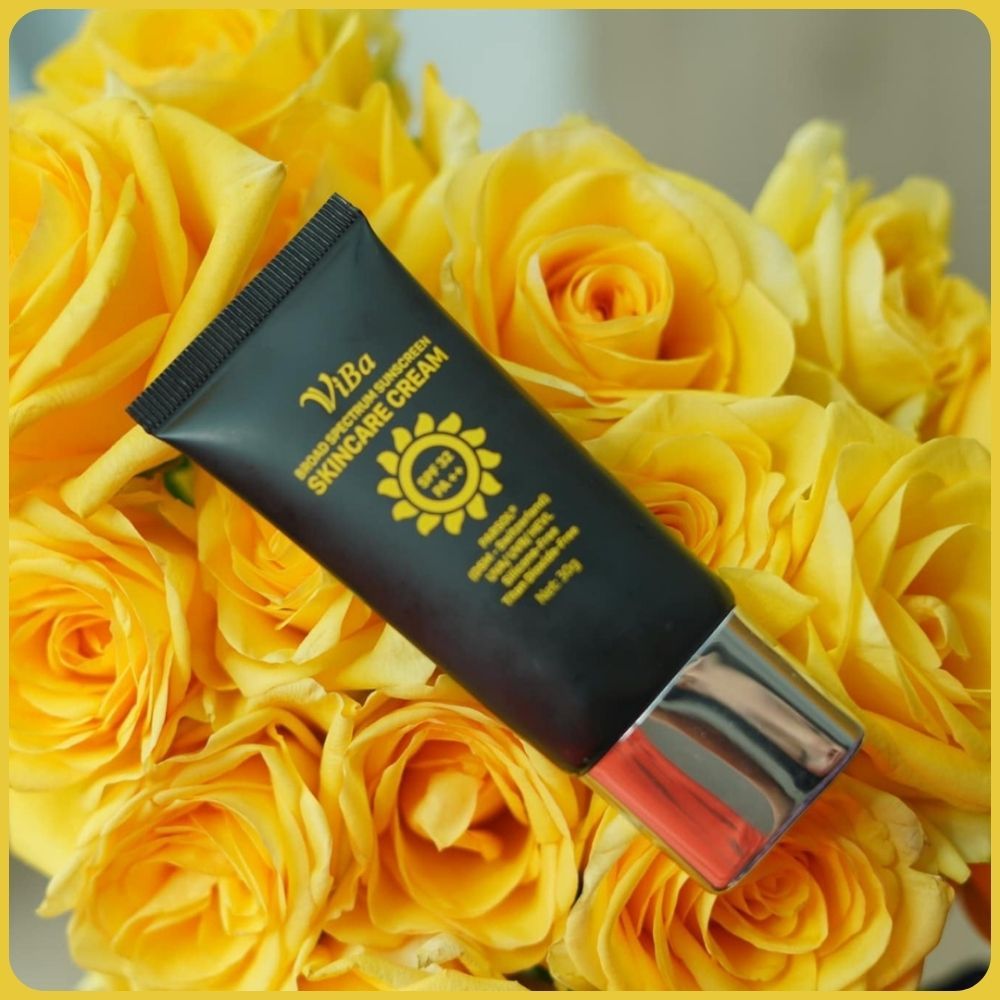 kem chống nắng Viba dưỡng da nâng tông kiềm dầu kem nắng phổ rộng SPF 32, PA ++ bảo vệ khỏi tia UV 30g/90g