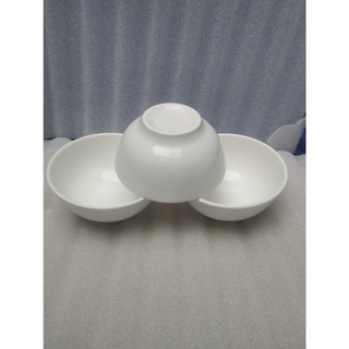 Combo 5 cái tô sứ trắng 15cm trắng