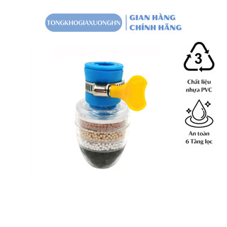 Đầu lọc nước tại vòi, Lọc nước tại vòi, 6 tầng lọc