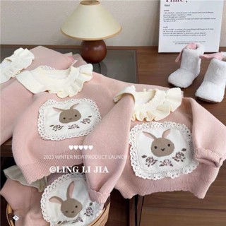 Áo Len Thỏ Cổ Bèo Lót Nỉ QCCC