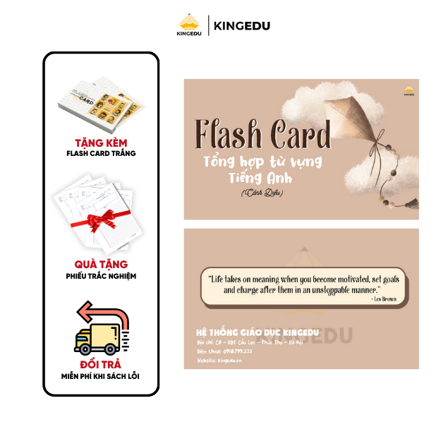 Flash card - KINGEDU Tổng họp từ vựng tiếng anh lớp 10 (Cánh Diều)