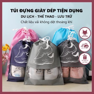 Túi Đựng Giày Dép Du Lịch Thể Thao Bằng Vải Không Dệt Size Lớn
