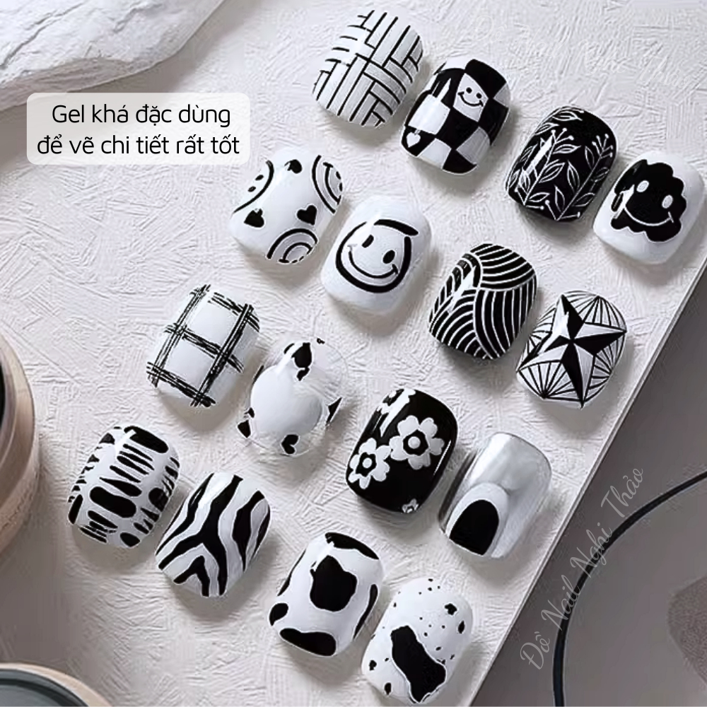 Gel vẽ trắng đen JIMI hũ 5g NGHI THẢO