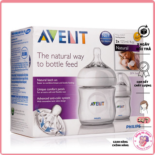 Bình sữa chống đầy hơi avent natural 🌺 𝐅𝐑𝐄𝐄 𝐒𝐇𝐈𝐏 🌺 dung tích 260ml & 125ml