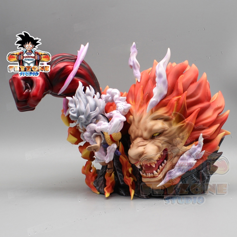 Mô hình Luffy Gear 5 Cuồng Thú quyền siêu chất