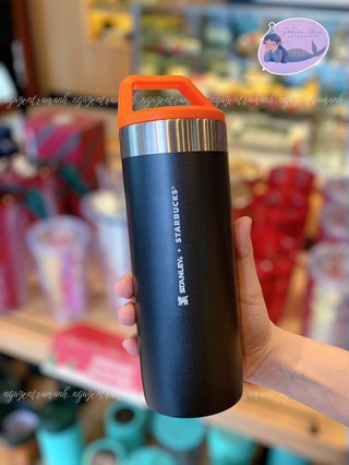 Starbucks bình giữ nhiệt 18oz ss black stanley