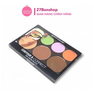 BẢNG TẠO KHỐI & CHE KHUYẾT ĐIỂM 7 Ô CITY COLOR CONTOUR & CORRECT CREAM PALETTE