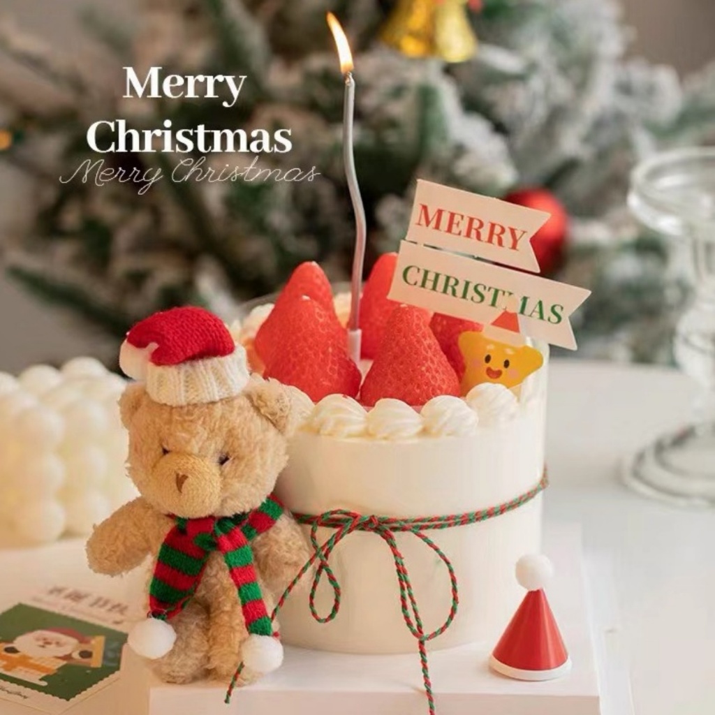 Gấu Bông Noel 7x 16cm-Q7944