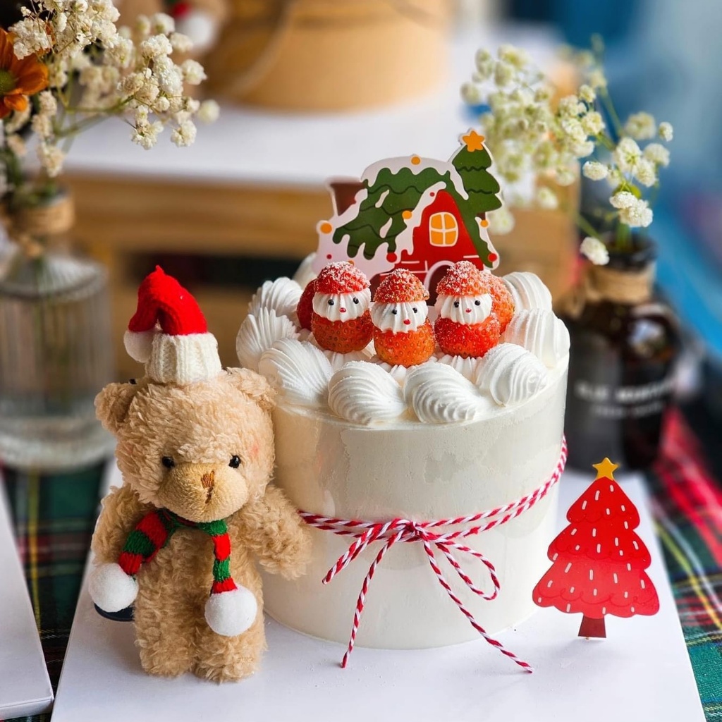 Gấu Bông Noel 7x 16cm-Q7944