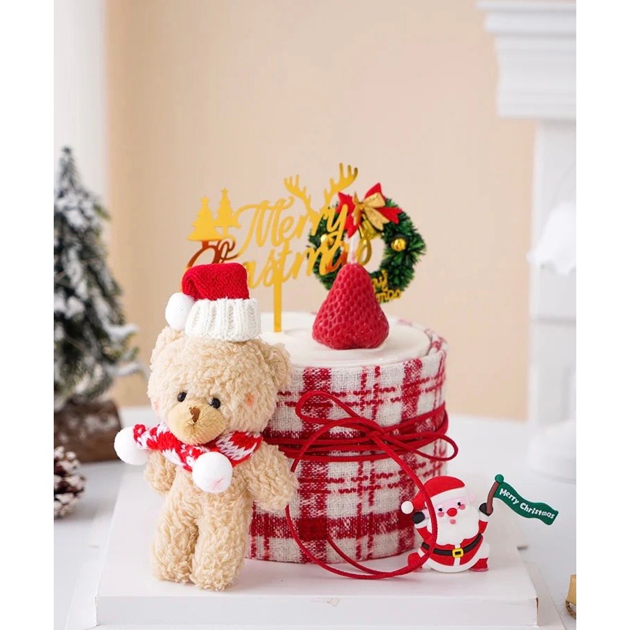 Gấu Bông Noel 7x 16cm-Q7944