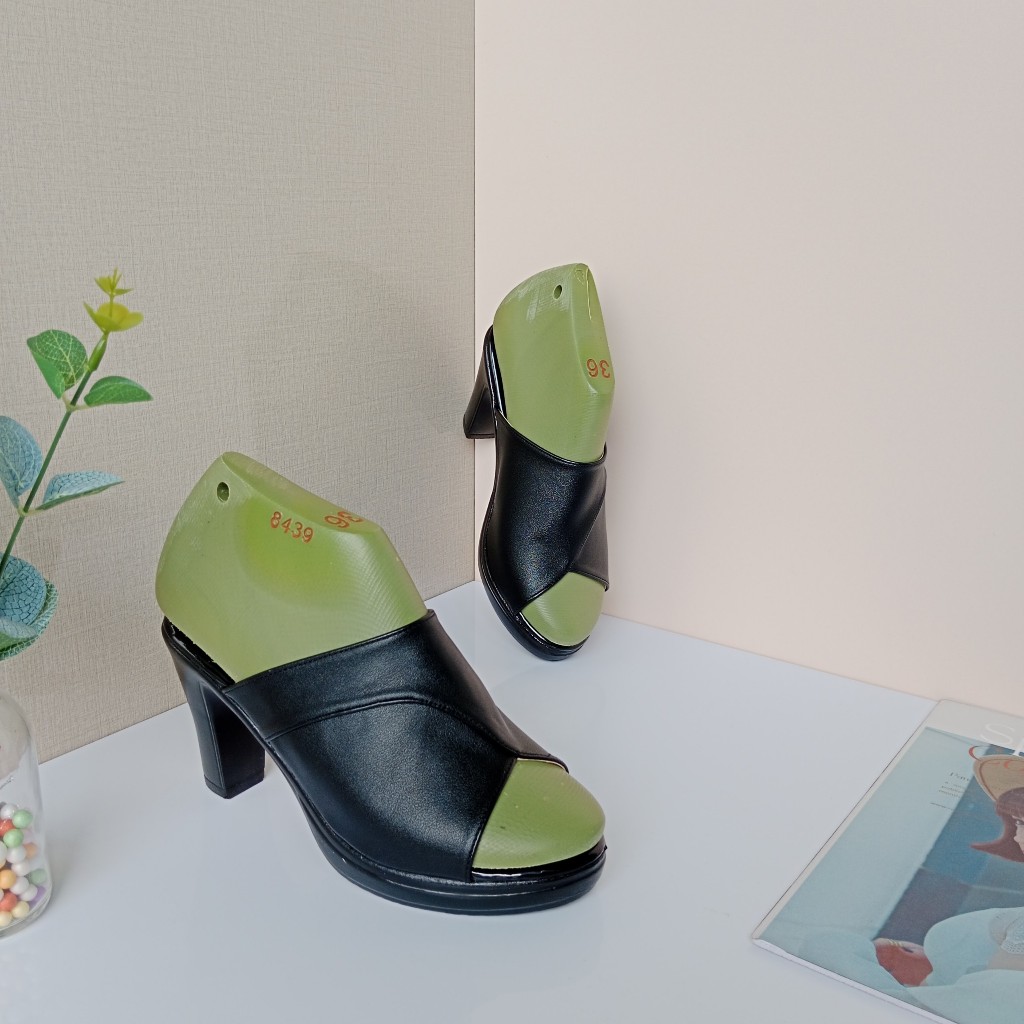 Dép cao gót nữ mẫu quai mờ bản vá gót vuông 3 phân, 5 phân, 7 phân và 8 phân bền đẹp, Thời Trang KH10 mẫu quai bản vá