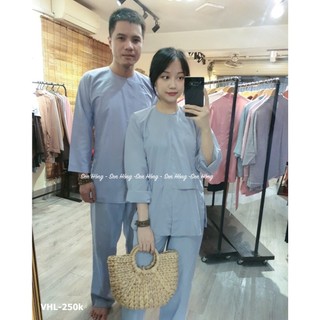 🌼🌸🌺Bộ quần áo đi lễ truyền thống Phật tử Mẫu Vạt Hò lam đi chùa cho nam - nữ mặc khoá tu, hành lễ tại gia