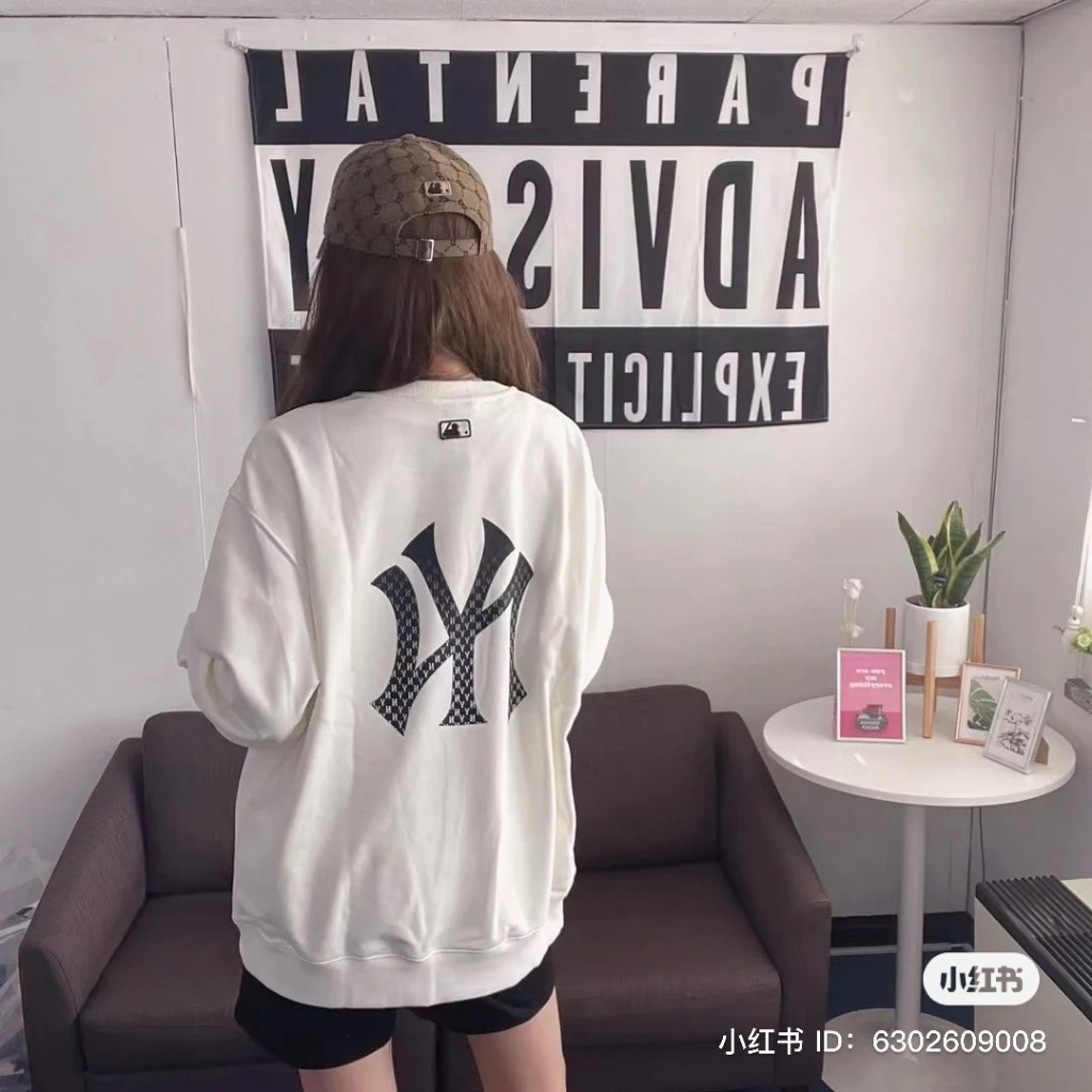 ÁO Sweater MLB Monogram Diamond All Over Fit Sweatshirt Boston Red Sox  *Brown* - Code: 3AMTM0314-43BGD
