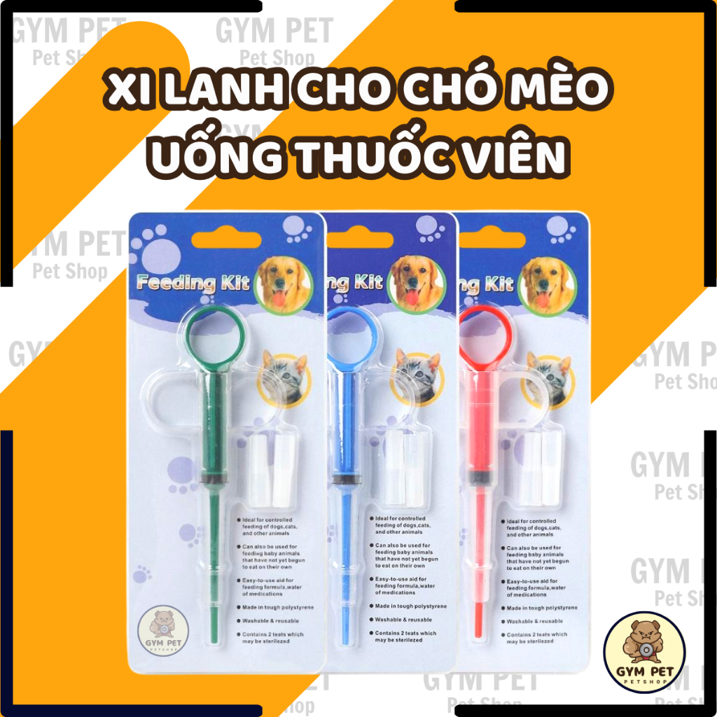 Bộ dụng cụ xi lanh cho chó mèo uống thu-ốc Feeding Kit