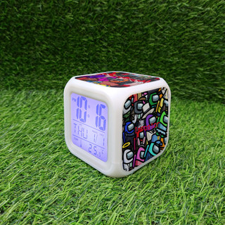 Đồng hồ LED báo thức Among Us (tặng kèm pin)